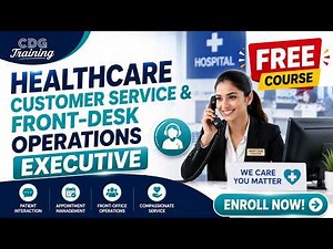 Hospital Receptionist Course | Front Desk Executive Training | Free Video