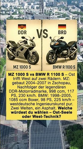 MZ 1000 S vs BMW R 1100 S – Ost trifft West auf zwei Rädern
