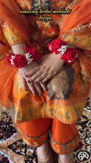 kashmiri beautiful bridal mehandi design✨️🌙 #mehandi #henna #shorts #viralshorts #shortsfeed #viral