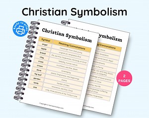 Christian Symbolism Chart: Bible Study Homeschool Resource (PDF Download) - Etsy Canada