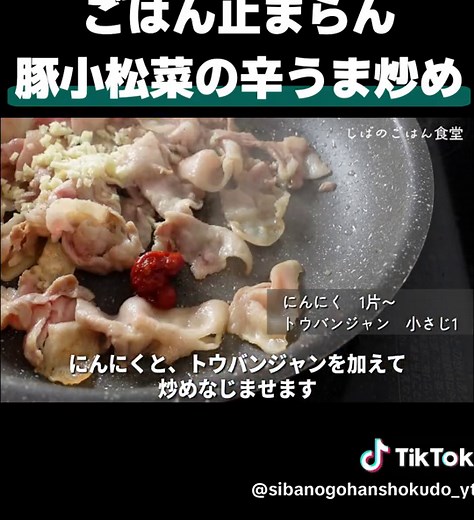 小松菜と豚肉の簡単レシピ集