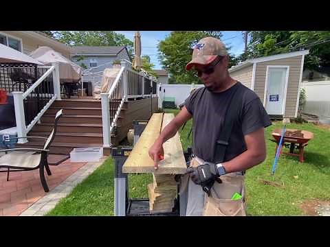 How to build a simple step up stairs for floating deck for DIY Beginners