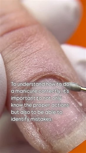 Online education for nail techs on Instagram: "To understand how to do a manicure correctly, it’s important to not only know the proper actions but also to be able to identify mistakes. This topic is the first in this course. You can learn more about the course in our profile @russian_manicure Go to the profile @russian_manicure to see the most common mistakes in manicures that prevent you from getting clean sinususes⤴️"