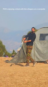 enjoying cricket on a campsite 🏕️🏏 Slow life 😊🥰 #nature #camping #cricket #funtime #happiness #fun #wild #forest #peace #reelslovers | Jadoon Wildscapes
