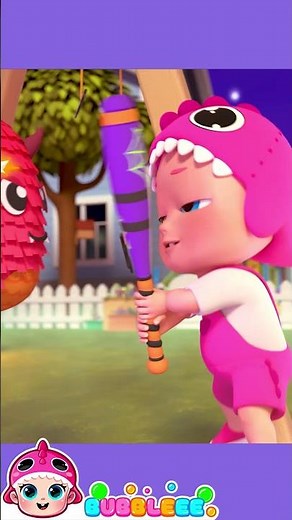 Ovo Surpresa Piñata de Halloween🎃🥚 | Aprenda Cores | Canção Quebra o Ovo | Bubbleee Canções Infantis