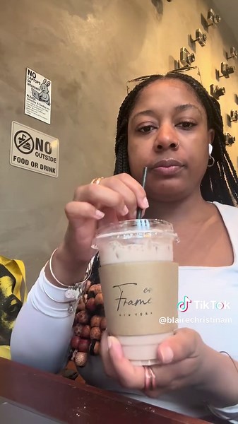 One of the best coffee shops in NYC 📍 Frame Cafe NYC • • #nyc #coffee #explore #solo #fypシ