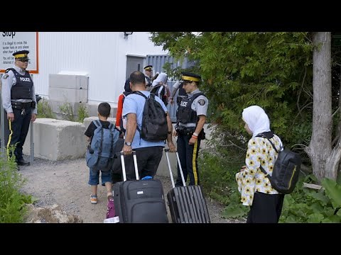 Asylum seekers use the US as a route into Canada