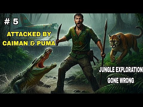 I Found a Hidden Airstrip After Fighting a Puma & Caiman! | Green Hell Ep 5