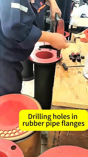7.5K views · 21 reactions | Flange Drilling for Rubber Pipes Flange...