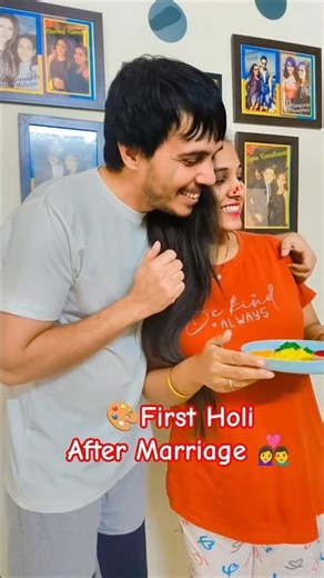 First Holi after marriage 👩‍❤️‍👨Parvakshi ke pyaar wali Holi🎨