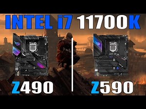 Z590 vs Z490 || INTEL MOTHERBOARD || i7 11700K || PC BENCHMARK TEST ||
