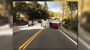 Hwy 20 closed east of Nevada City due to overturned semi