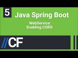 Java Spring Boot - Web Service 5: Security CORS configuration - Allow All