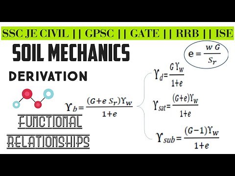 SOIL MECHANICS ǀ Derivation of Functional Relations ǀ Bulk, Dry, Saturated and Submerged Density