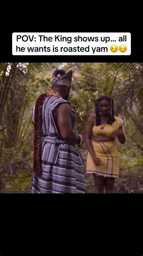 POV: The king shows up… all he wants is roasted yam ☺️☺️