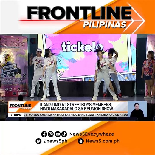 9.3K views · 24 reactions | #FrontlinePilipinas | Magsasama-sama sa isang super show ang ilan nating paboritong '90s dance group kabilang ang Streetboys at UMD. #News5 | via Laila Pangilinan For more videos, visit us at www.news5.com.ph. | News5 | Facebook
