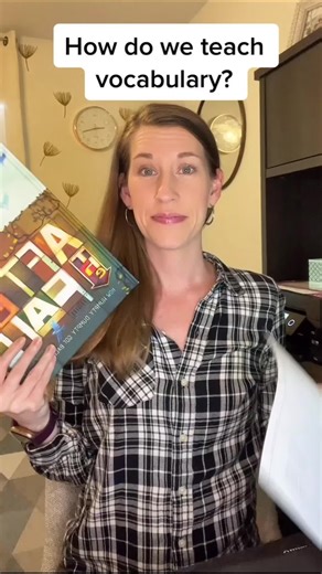 Are you explicitly teaching vocabulary? You should be! Choos words from your read aloud to teach directly. Steps: Word, Child Friendly Definition, Another Context, and Tell Your Shoulder Parter. Use a graphic organizer or foldable to keep track of the words. #scienceofreading #vocabulary #readaloud #teachers