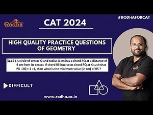 Advance Level Questions of Geometry - 15 I CAT Preparation 2024 | Geometry | Quantitative Aptitude