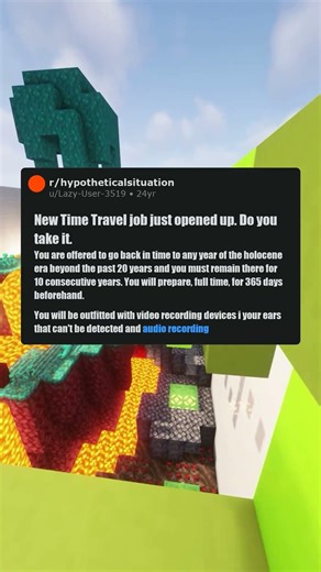 Would You Take A Time Travel Job?