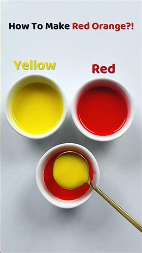 Creating Orange by Mixing Yellow and Red
