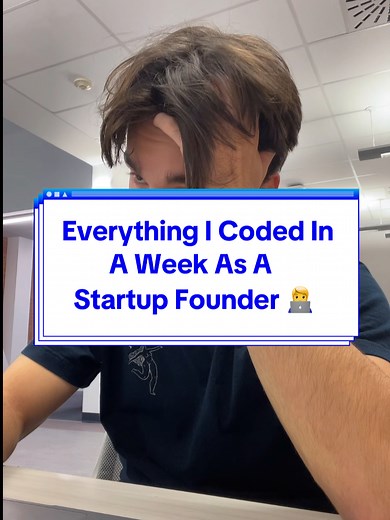 Weekly Coding Journey of a 20-Year-Old Startup Founder