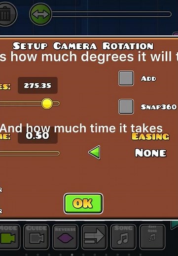 How to use the rotate trigger