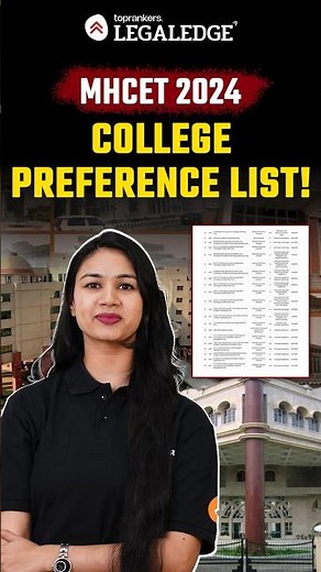 MHCET 2024 College Preferences Guide #mhcetlaw2024 #mhcetcollegepreference