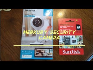 merkury security wi-fi camera (un-boxing, set-up, review)
