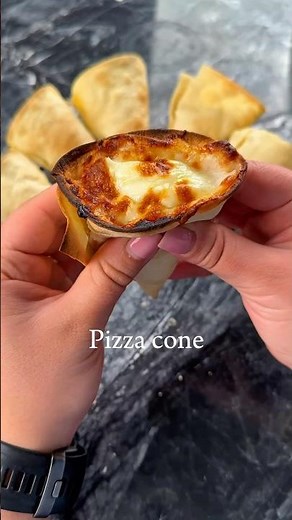 THE BEST PIZZA CONE Recipe You've EVER SEEN #mukbang #food #recipe #tutorial #pizza #pizzalover