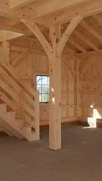 Carriage Barn Kit Tour #postandbeam #carriagebarn #barn #tour #diy #timberframe #barnkit