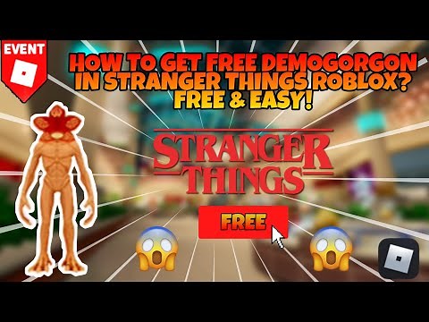 HOW TO GET DEMOGORGON COSTUME FOR FREE STRANGER THINGS ROBLOX EVENT