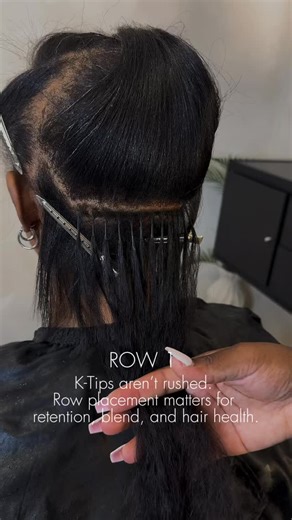 Atlanta K-Tips| Luxury Extensions| Head Spa on Instagram: "The keratin used for K-Tips isn’t damaging…improper installation is. Correct bond size, spacing, and placement make all the difference. Ready for a healthy install? Secure your spot using the link in bio. #ktipsatlanta #ktipextensions #atlktips #ktiphairextensions #ktips"