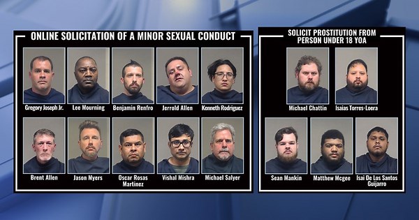 Collin County authorities arrest 15 men, including Fort Worth reverend, for soliciting minors online
