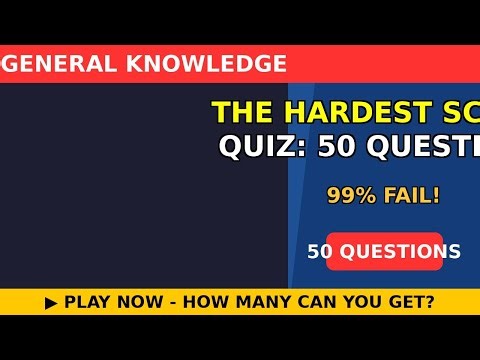 The Hardest Science Quiz: 50 Questions 🔬