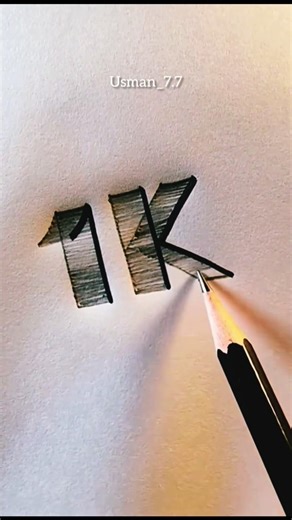How to Draw 1K #easy #easydrawing