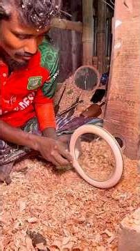 Amazing Wooden Mirror Frame Making Process | Wood Art.