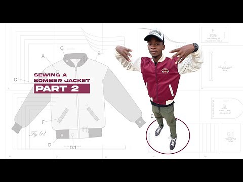 HOW TO SEW: Bomber Jacket | Part 2 (PDF Pattern Included) (Re-Upload)