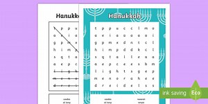 KS2 Hanukkah Word Search