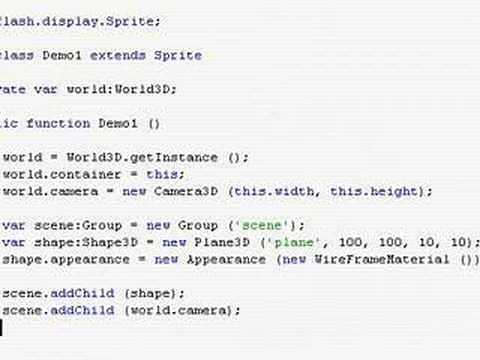 Getting started with Sandy 3.0 using Flash CS3