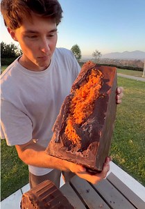 I Made the Worlds Biggest Butterfinger! 😳 #worldrecord #fyp | Candy Corn