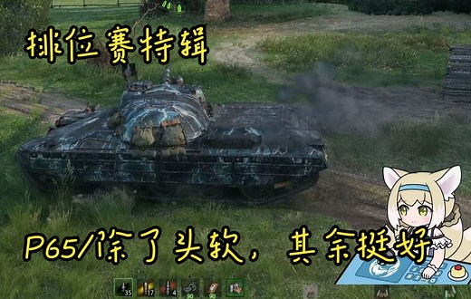 [排位赛特辑/P65]实战讲解+车型玩法/长篇自个跳着看//比豹1好那么一丢丢的车（个人觉得）//除了头软了点+需要战地改装到7级其余没什么太大问题