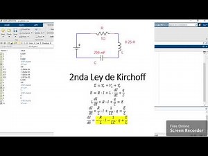 Modelado de un circuito RLC en Matlab