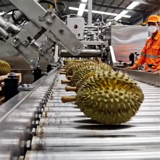 Secrets Inside a Modern Closed-Circuit Durian Processing Factory Seg🍃🔍💡#factorywork #workerslife #health