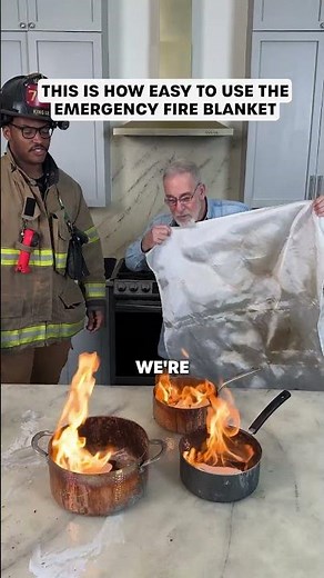 Emergency Fire Blanket Demo with Firefighter Matt