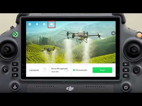 DJI Agras T100 Remote Controller Interface Introduction | Landrone Dealer Okanagan, Interior & BC