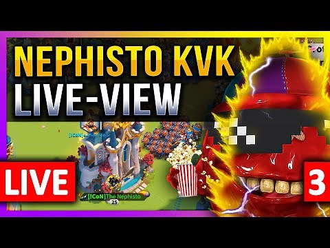 Nephisto KVK: Live-View #3 😊🔥 LIVE! 🔴 S21102 Rise of Kingdoms ROK