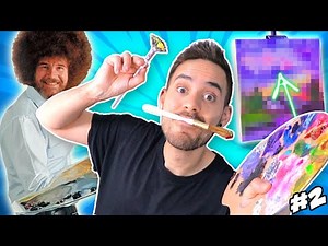 I FOLLOWED A BOB ROSS TUTORIAL 🥵🎨🖌️ * I bought the original BOB brushes *