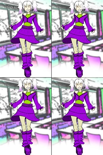 My OC in different styles! #2d #indiegame #gameart #gamedev #aifilter #originalcharacter #oc #renpy