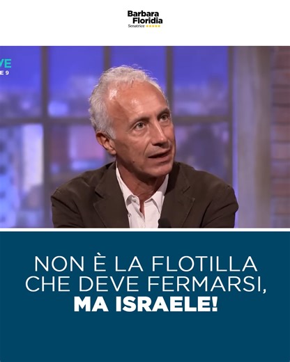 Se chi si impegna a screditare la Flotilla avesse dedicato la stessa energia a condannare Israele e Netanyahu, forse oggi 500 civili non sarebbero costretti a rischiare la vita per denunciare un genocidio. | Barbara Floridia