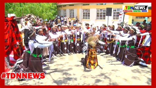 Turkana University College students performing Folk song during Principal Address #TDNNews | Turkana Digital News